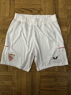 Castore 2022-23 Sevilla FC Home Soccer/Football Shorts - Men’s Medium - NWT